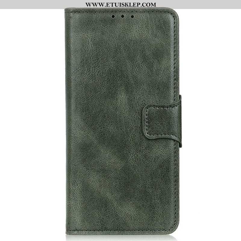 Etui Folio do Samsung Galaxy M23 5G Dwustronne Zapięcie Z Efektem Skóry